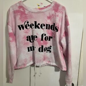Cold Crush Pink Tie-Dye Sweatshirt